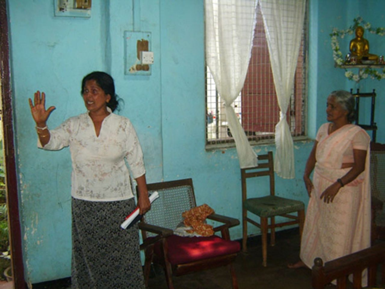 S.A. Swarna (left)
